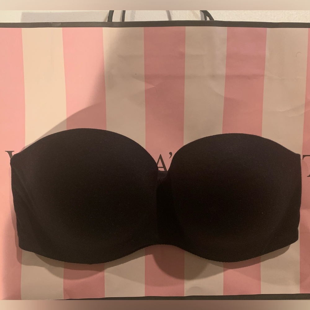 Victoria's Secret Black Strapless Bra